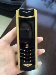 V9 Unlocked Dual SIM cards GSM Metal Body Leather Luxury Mobile Phone Cellphone