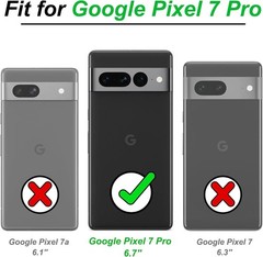 For Google Pixel 7 Pro Case With HD Screen Protector & Military Grade Kickstand
