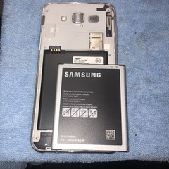 Samsung Galaxy J7 SM-J700T White Smartphone For Parts