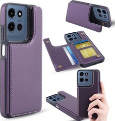 1. For Motorola Moto G 5G 2025 Case, PU Leather Shockproof Flip Case, RFID Block