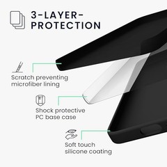 Samsung Galaxy S25 Case – Soft TPU Silicone Cover, Non-Slip Drop Protection, Bla
