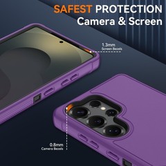 For Samsung Galaxy S25 Ultra 5G Case with Heavy Duty Shockproof Protective Cover