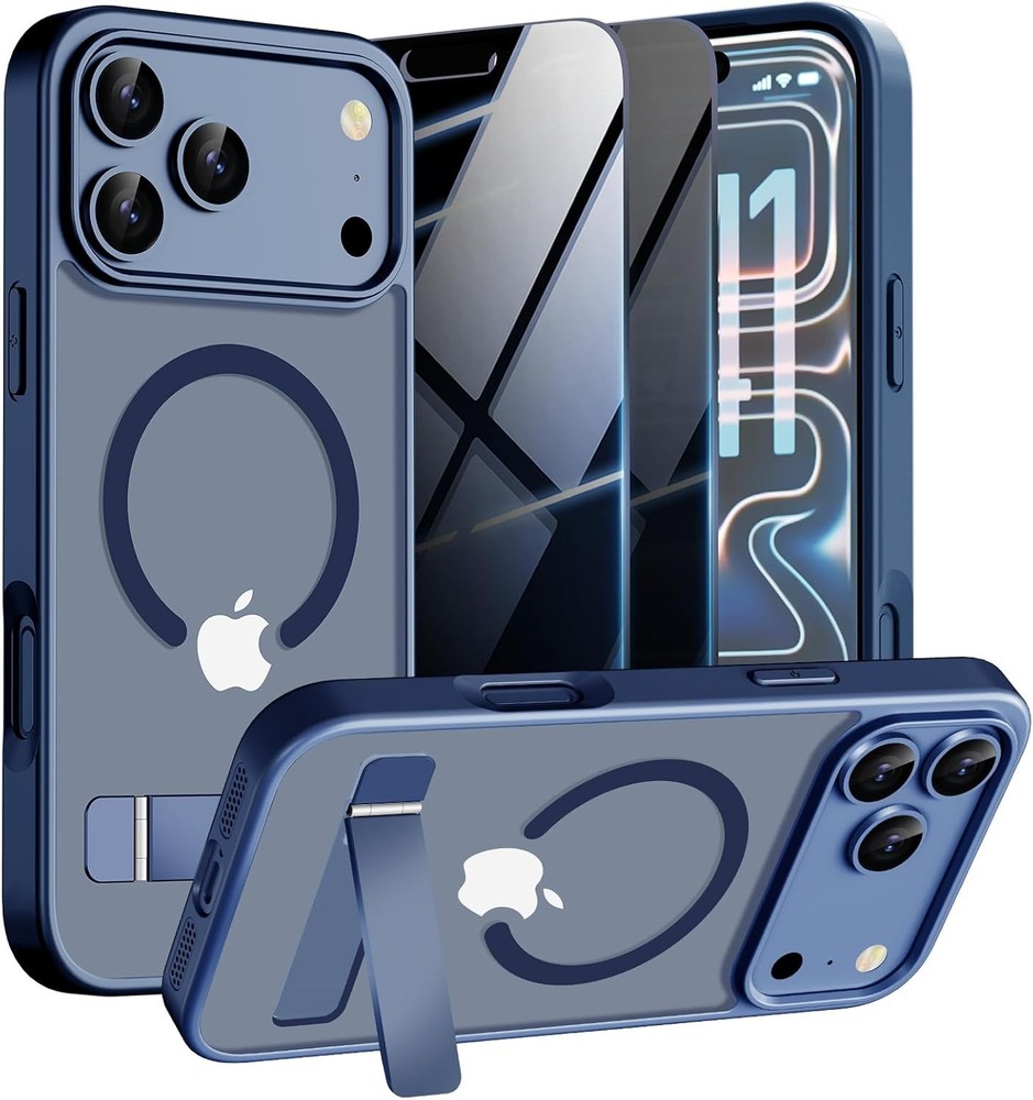 Magnetic Case for iPhone 17 Pro Max Phone Case with Privacy Screen Protector 2X