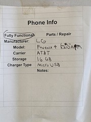 LG Phoenix 4 LM-X210APM Smartphone Carrier – AT&T Storage – 16GB Port- Micro USB