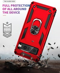 for Google Pixel 7 Pro Rugged Case Heavy Duty Shockproof Cover with 360° Ring
