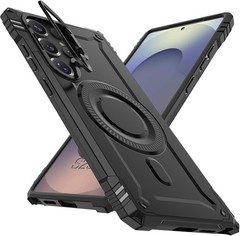 Slim Fit for Samsung Galaxy S25 Ultra Case with Stand, Military Grade Protection
