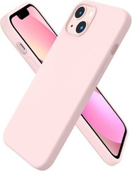 iPhone 13 Case 6.1, Slim Liquid Silicone 3 Layers Full Covered Soft Gel Rubber