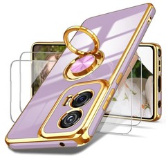 For Moto G Stylus 5G 2024 Case Built-in 360° Magnetic Kickstand/Screen Protector