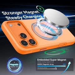 Cosmi Heavy-Duty Opaque Matte Case for iPhone 17 Pro 6.9&Prime; with Strong Magnet