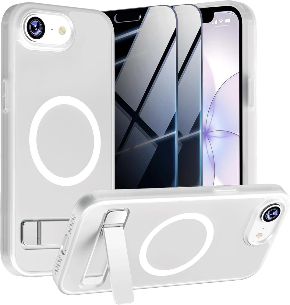 2PCS Magnetic Case & Privacy Screen Protectors for iPhone 17e/16e Shockproof Fro