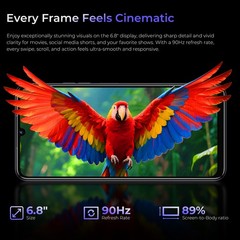 OUKITEL C6 Smartphone 12GB+512GB 5150mAh Dual SIM 6.8&Prime; Android 15 GPS