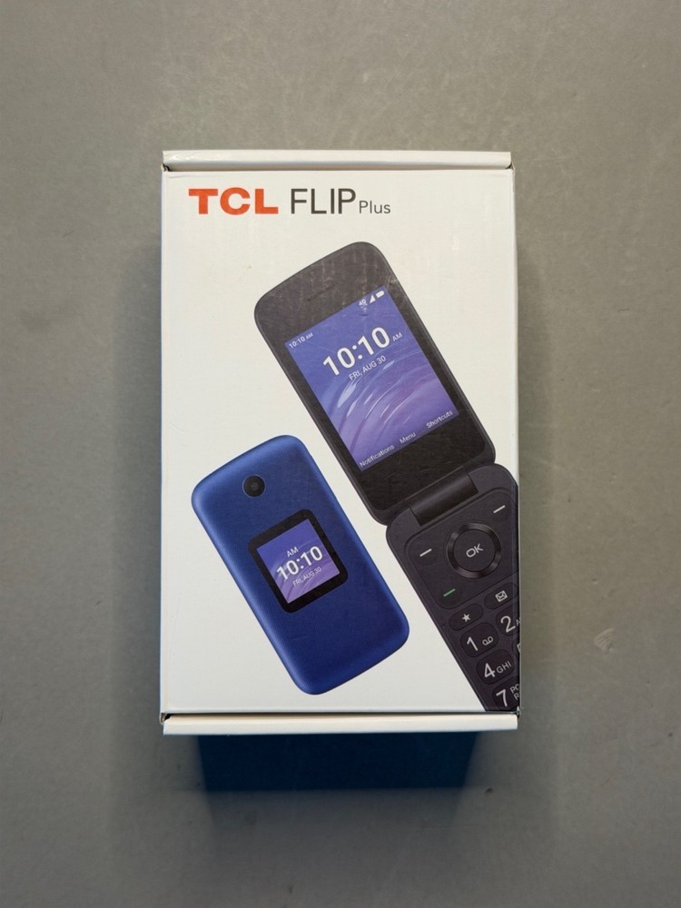 NEW US Cellular UNLOCKED TCL Flip Go Elegant Blue 8GB 4058L Flip Phone Plus BOX