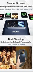 NUU B40 5G Android 15 Dual SIM 8GB RAM 256GB 64MP Midnight Grey