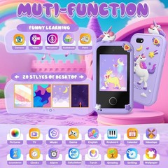 Kids Smart Phone Touchscreen Toys Girls Dual Camera Music Player