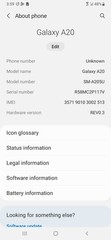 Samsung Galaxy A20 32GB SM-A205U Verizon Black – Back Panel Damage PARTS