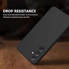 Soft TPU Slim Case for Samsung Galaxy A55 5G, Lightweight, Snug Fit, Black