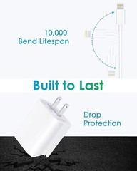 20W Super Fast Charger Wall Adapter USB-C Cable for iphone 11 12 13 14 NB