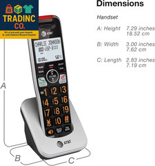 BL102-4 DECT 6.0 4-Handset Cordless Phone for Home with Answering Machine, Call