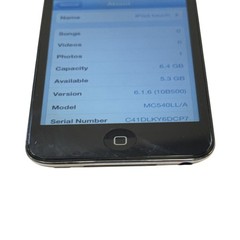Apple iPod Touch 4th Gen MC540LL/A 8GB Black iOS 6.1.6 Wi-Fi MP3 Player