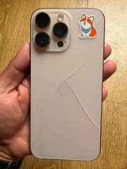 Apple iPhone 16 Pro Max 256GB Desert Unlocked eSIM CRACKED FUNCTIONAL