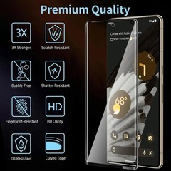 3+1 Pack Screen Protector for Google Pixel 7 Pro 9H Tempered Glass HD Clear Scra
