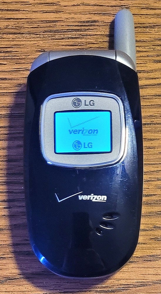 LG VX3400 – Navy Blue and Gray ( Verizon ) Rare Cellular Flip Phone