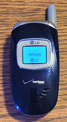 LG VX3400 – Navy Blue and Gray ( Verizon ) Rare Cellular Flip Phone
