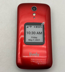 TCL Lively Jitterbug Flip 2 4058P 16GB Urgent Button Seniors 4G LTE Phone Red