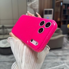 Case for iPhone 17 Pro Max, Super Cute Vibrant Neon Glitter Shiny Bling Case