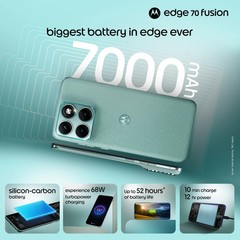 MOTOROLA Edge 70 Fusion (SILHOUETTE, 8+256GB) Snapdragon® 7s Gen 4 SmartPhone.