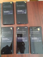 Lot of 5 Google Pixel 6 Pro 128GB For parts