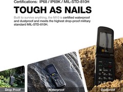 AGM M10 Rugged Basic Flip Cell Phone 4G Feature Pocket-Sized Dual SIM T-Mobile