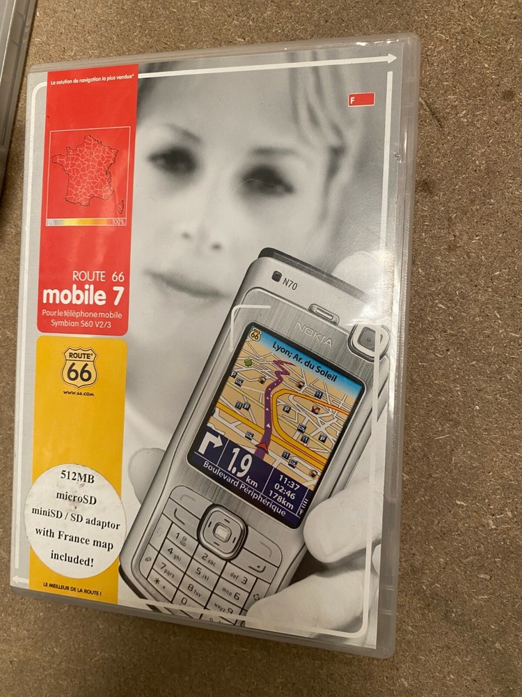 Lot Of 6 Route 66 Mobile 7 Navigation Symbian S60 V2/3