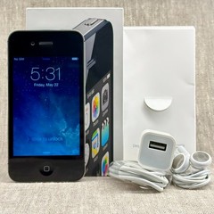 Apple iPhone 4S 8GB Black Smartphone Unlocked iOS 7.0.6 Complete Box CIB A1387
