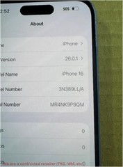 Apple iPhone 16 (128GB) – Ultramarine SEE DETAILS UNKNOWN CARRIER