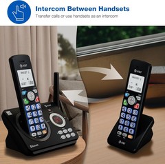 DECT 6.0 Cordless Phone, 2-Handset – Smart Call Blocker, Bluetooth Connect to Ce