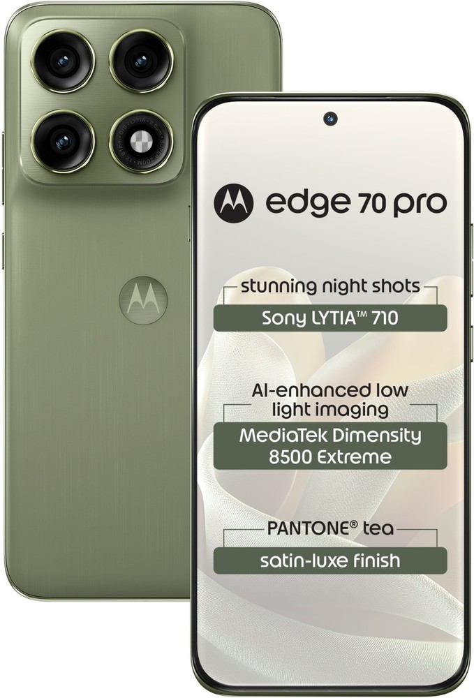 MOTOROLA edge 70 pro (Tea Green 12GB, 256GB) Dimensity 8500 NFC Global Version.