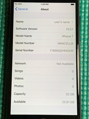Apple iPhone 7 – 32GB – matt black (Unlocked) A1660 (CDMA + GSM)