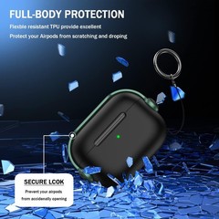 Protective Case Cover for Airpods Pro (1st/2nd Gen, 2019/2022/2023) + Cleaning K