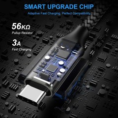 2-Pack 3A Fast Charging Type-C Charger Cord for iPhone 15 Pro Max, 6ft