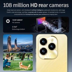 6.8 inches HOT 40 Pro Android Smartphone 4GB+64GB 4G Global Unlocked Cell Phone