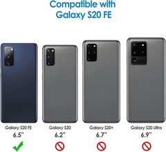 Slim Fit Case for Samsung Galaxy S20 FE 5G 6.5-Inch, Thin Phone Cover, Black