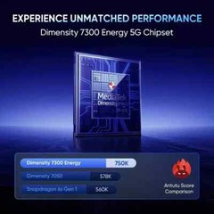 realme P1 Speed 5G, Blue (256GB 12GB RAM) Dimensity 7300 Global Version