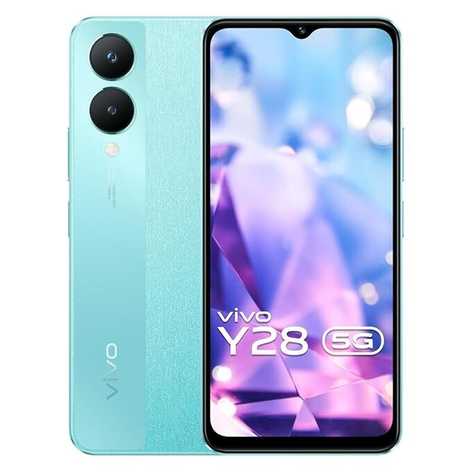 vivo Y28 5G (Blue ,128 GB 4GB RAM)6.56&Prime; 50MP Dimensity 6020 Processor Unlocked