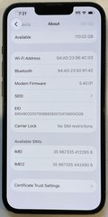 TESTED USED GSM UNLOCKED GREEN iPhone 13, 128GB A2482 MNG63LL/A WITH 85% BATTERY