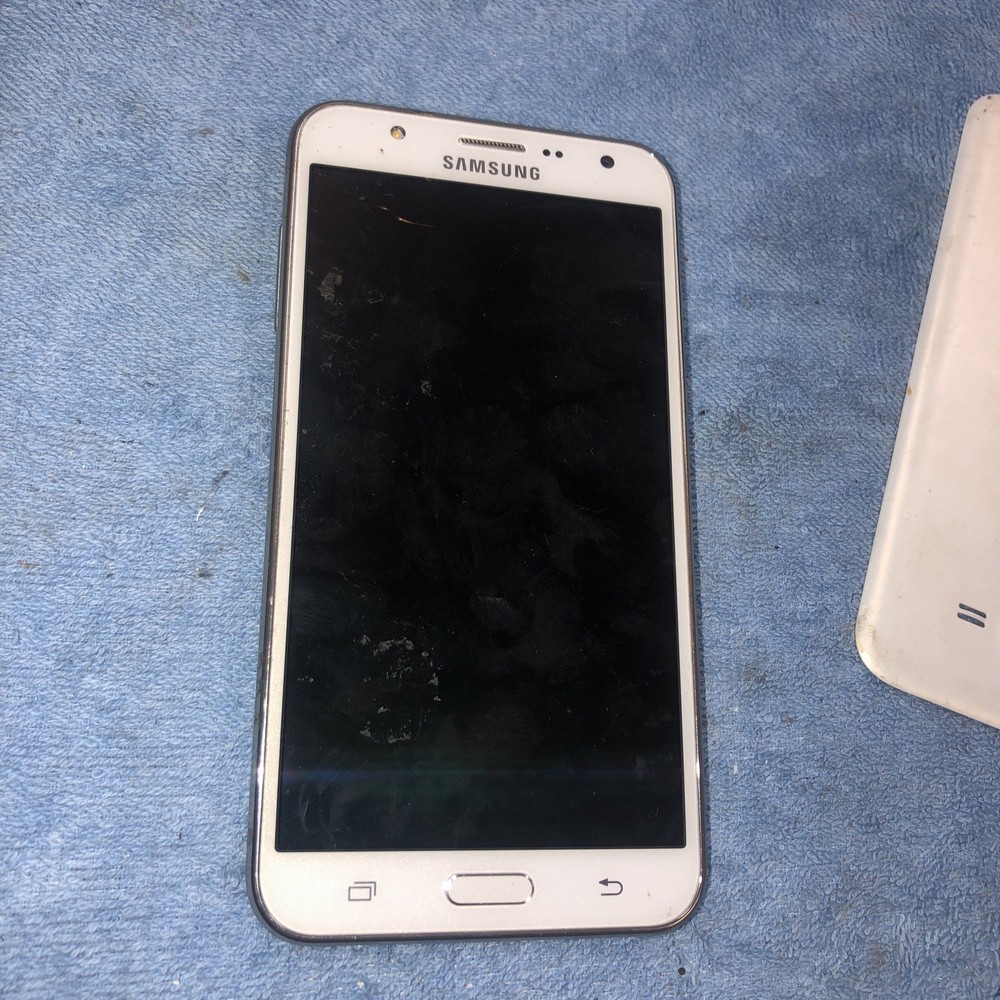 Samsung Galaxy J7 SM-J700T White Smartphone For Parts