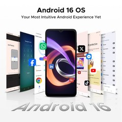 DOOGEE Note56Plus Cell Phone Android 16 48GB+256GB 6150mAh Smartphone 50MP+8MP