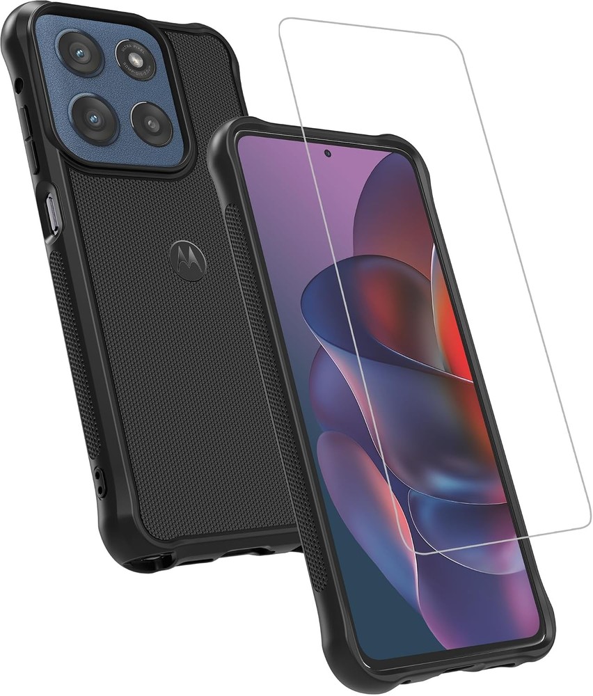 Motorola Moto G Stylus (2025/2026) Rugged Protective Bundle with Phone Case & Gl