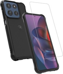 Motorola Moto G Stylus (2025/2026) Rugged Protective Bundle with Phone Case & Gl