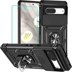 Pixel 7 Case with Screen Protector: Military Grade 20ft. Drop Tested Ring Shockp
